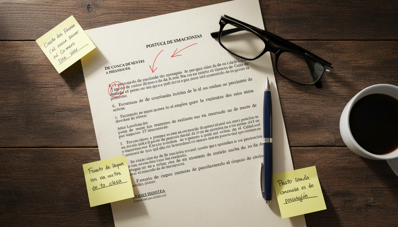 Documento de cancelación automática del aplazamiento por impago de mensualidad