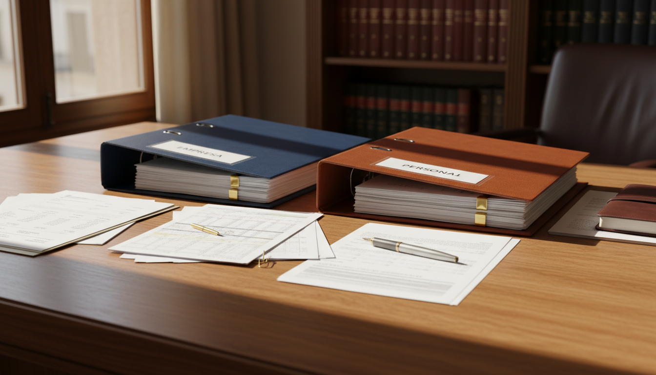 Separación patrimonial entre cuentas de empresa y personales